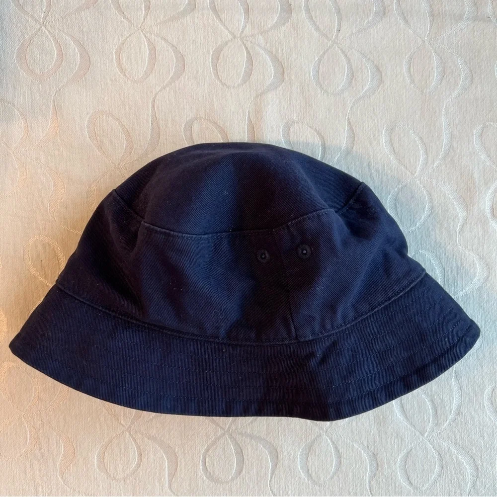 Janie and Jack Bucket Hat Boys 2T -3T Navy Blue Reversible Summer Beach